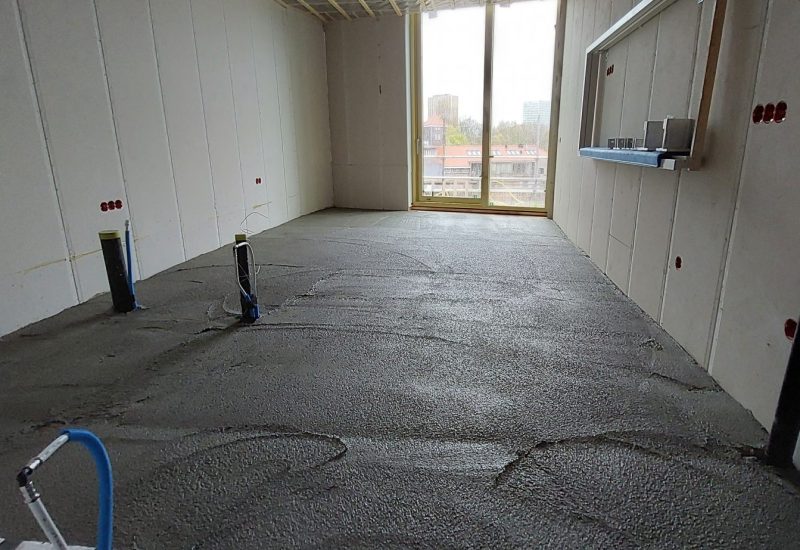 isolatiebeton in nieuwbouwwoning